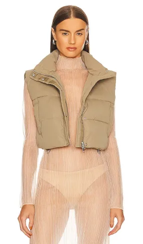 EAVES Amandine Puffer Vest in Grey
