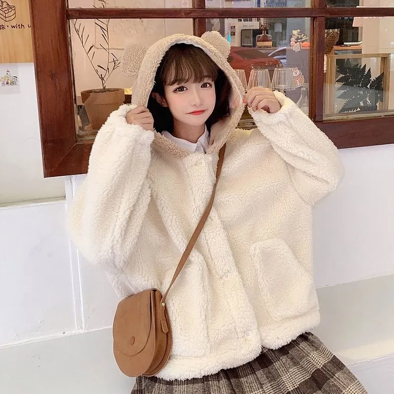 Kawaii Loose Cute Bear Hoodie