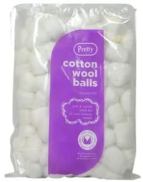 Pretty Cotton Wool Balls 100 Pack