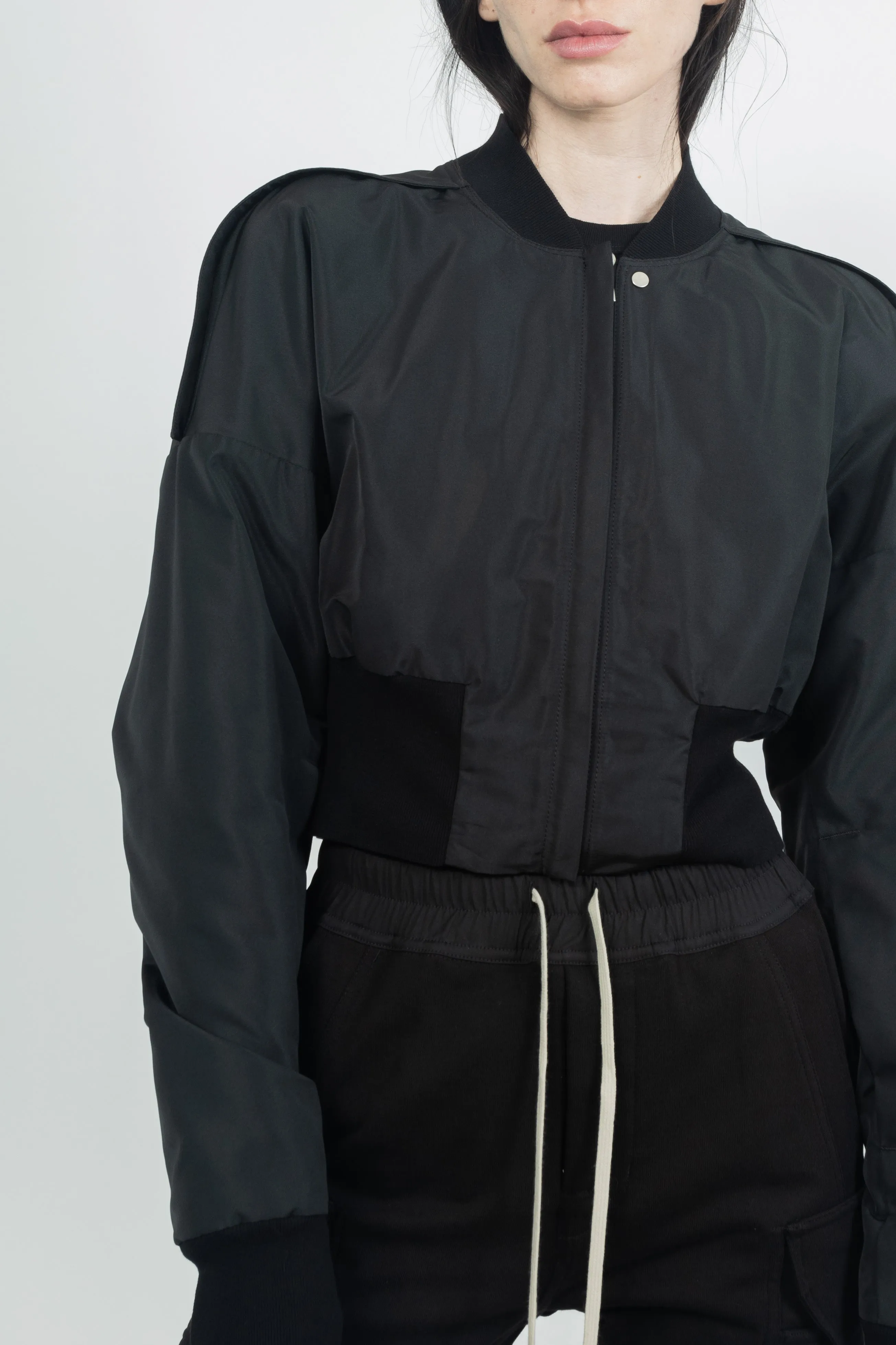Rick Owens Women Collage Bomber Black