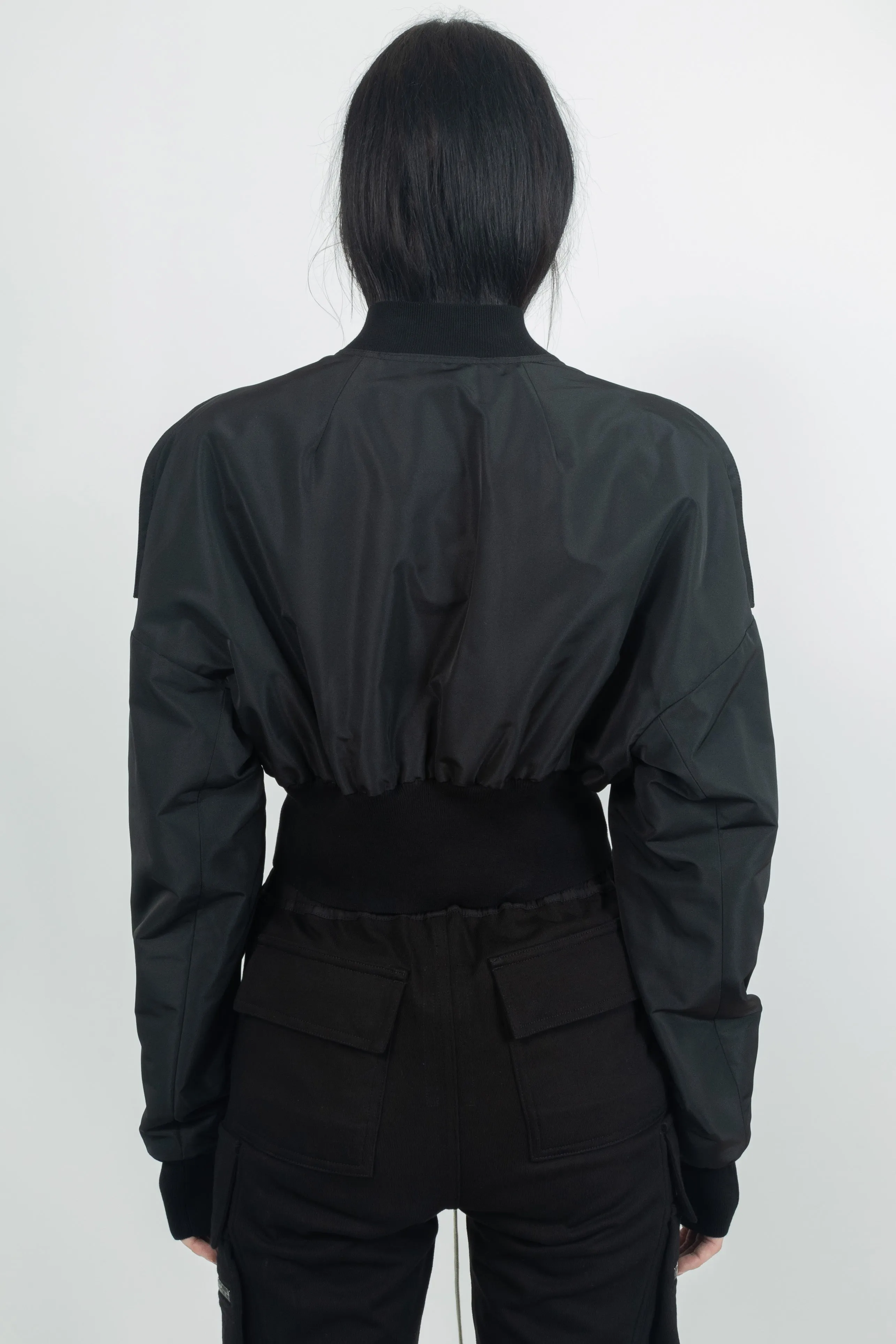 Rick Owens Women Collage Bomber Black