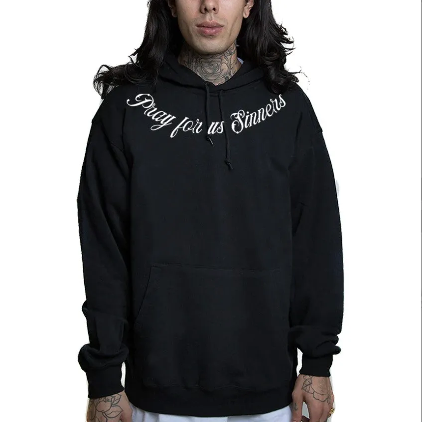 Sinner Black Mens Hoodie