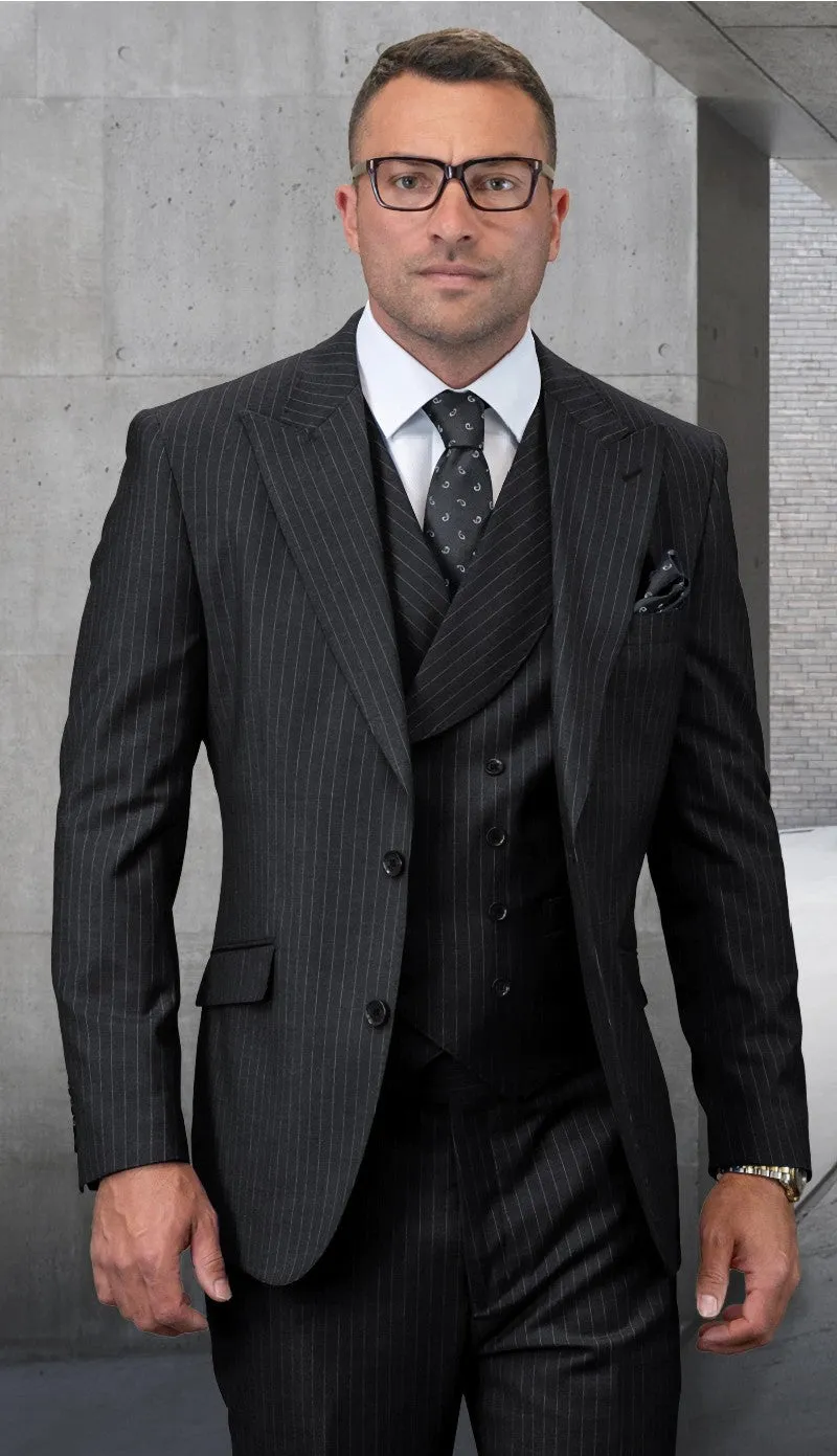Statement  Balini-BLK Mens Suit